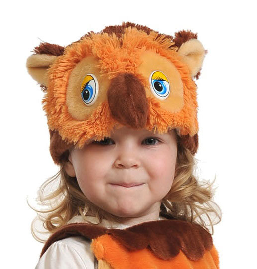 Шапочка Сова 4063 Карнавальная шапочка для детского костюма Сова, размер 53-55см