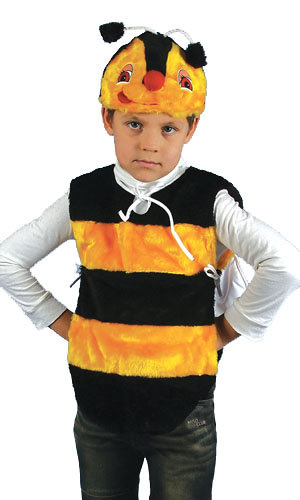 Костюм Шмель, Пчела С1031 Детский костюм Шмеля, Пчелки. В комплекте: шапочка и туника