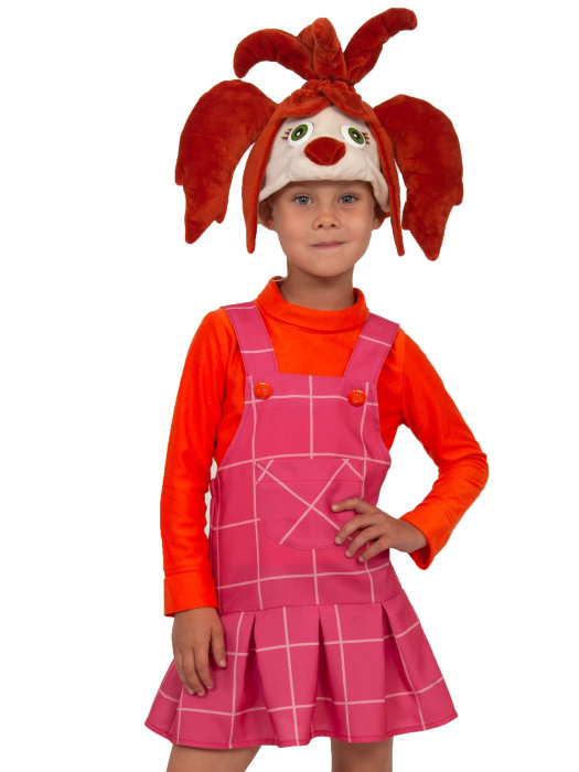 Костюм Лиза 86003, Барбоскины Костюм Лиза для девочки из мультсериала "Барбоскины". В комплекте маска, юбка, блузка