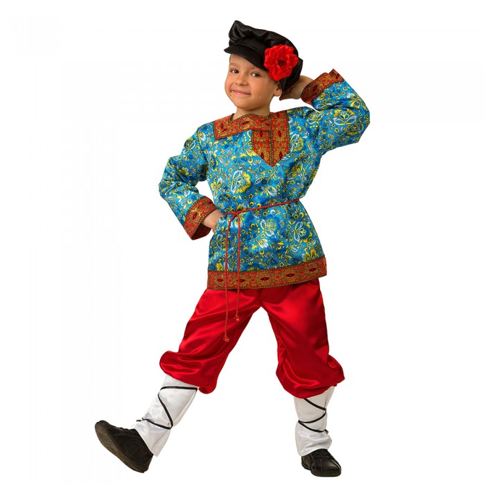 Костюм Иванка сказочный 5200 Детский костюм в русском национальном стиле. В комплекте: рубаха, брюки, кепка, пояс
