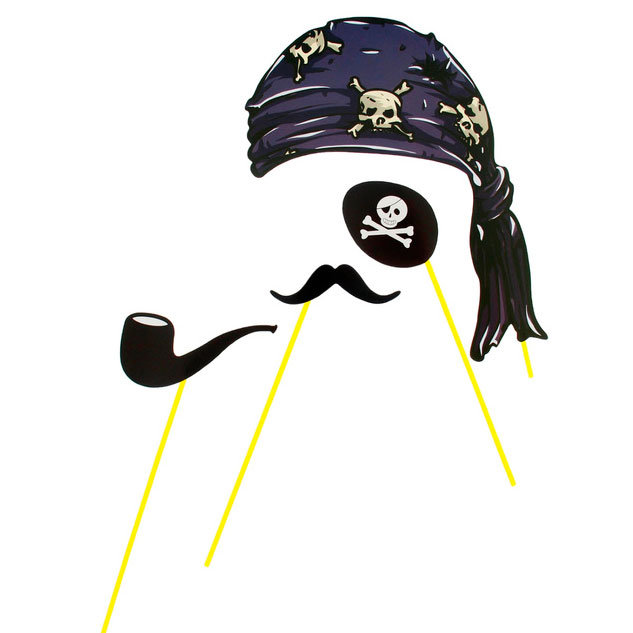 Аксессуары для фотосессии - Пират Набор фотобутафории для проведения веселой фотосессии на пиратской вечеринке