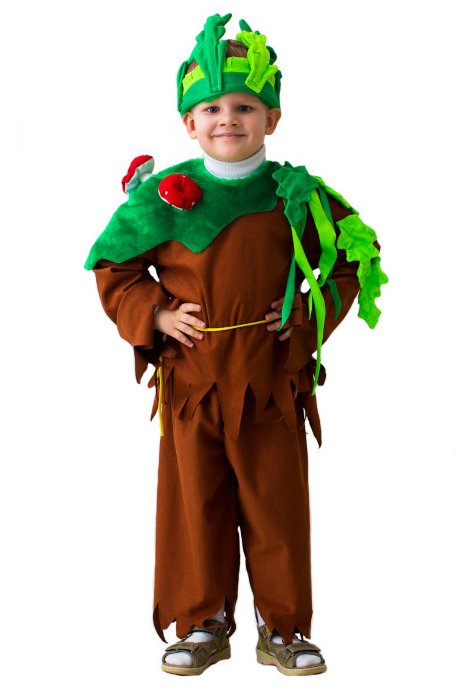 Костюм Лесовик Леший Бо1977 Детский карнавальный костюм Лесовика Лешего. В комплекте шапочка, кофта, пояс и штаны 