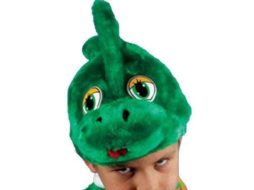 Шапочка Дракон С2021 Детская маскарадная шапочка маска Дракона из легкого меха.