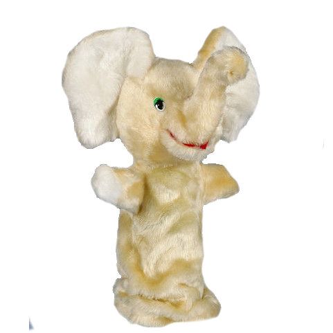 Слон бибабо С025 Кукла бибабо Слоник, изготовлена из искусственного меха