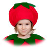 Шапочка Помидор 4120 - Карнавальная шапочка Помидор 4120, фото шапочки на девочке