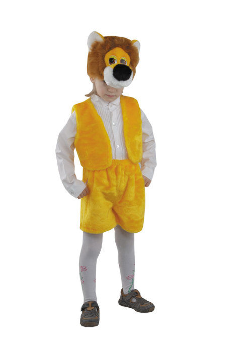 Костюм Лев 113 Карнавальный костюм Лев для мальчика 3-5 лет. В комплекте маска жилет и шорты.