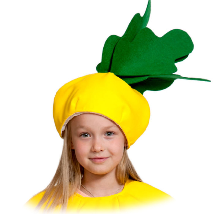 Шапочка Репка 4121 Карнавальная шапочка Репки для детей 4-10 лет 