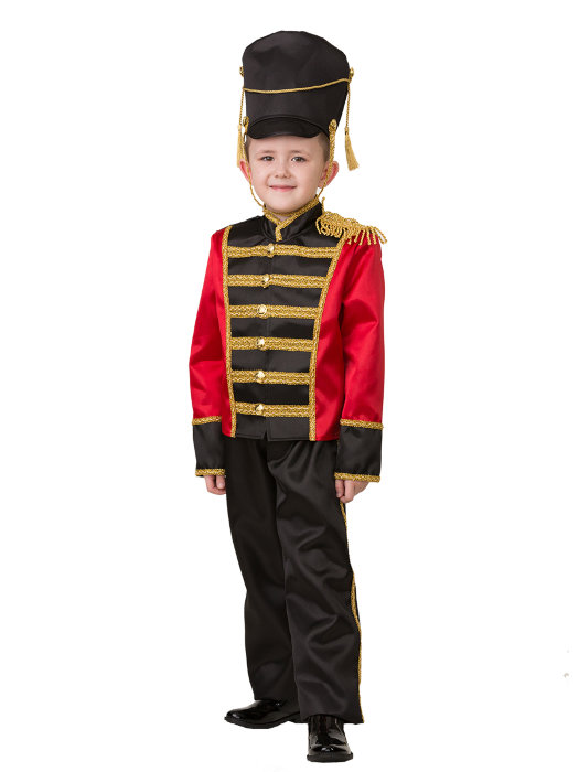 Костюм Гусар 8050 Детский карнавальный костюм Гусара из текстиля, в комплекте мундир, брюки, кивер
