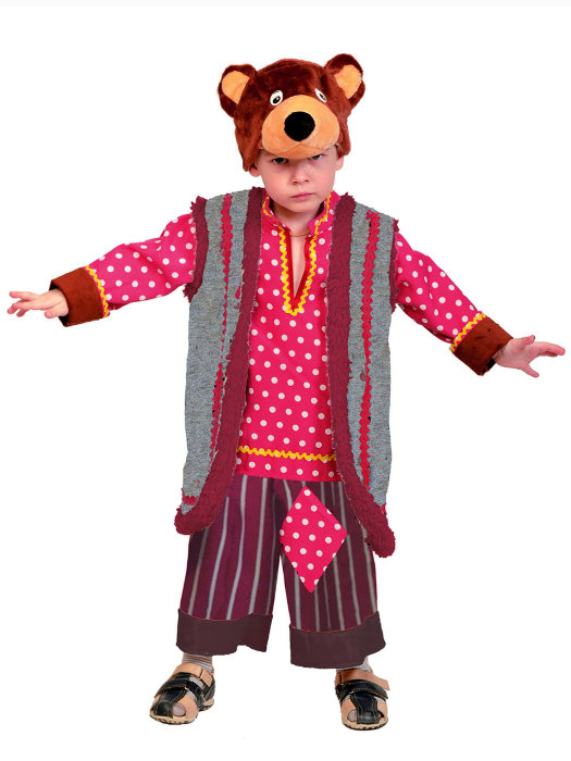Костюм Михаил Потапыч 8008 Детский карнавальный костюм Медвежонка. В комплект входит, шапка, безрукавка и шорты