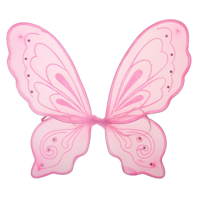 Крылья бабочки розовые Красивые крылья розовой бабочки для девочек, размер 58*48см