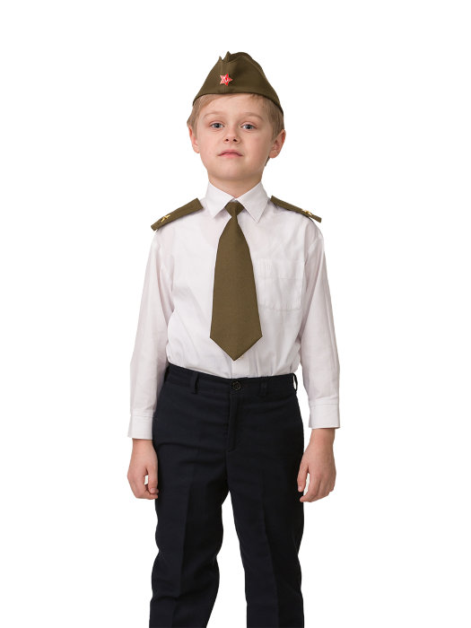 Набор военный Солдат 5712 Детский военный набор Солдата для мальчиков. В наборе: пилотка, погоны, галстук и георгиевская ленточка