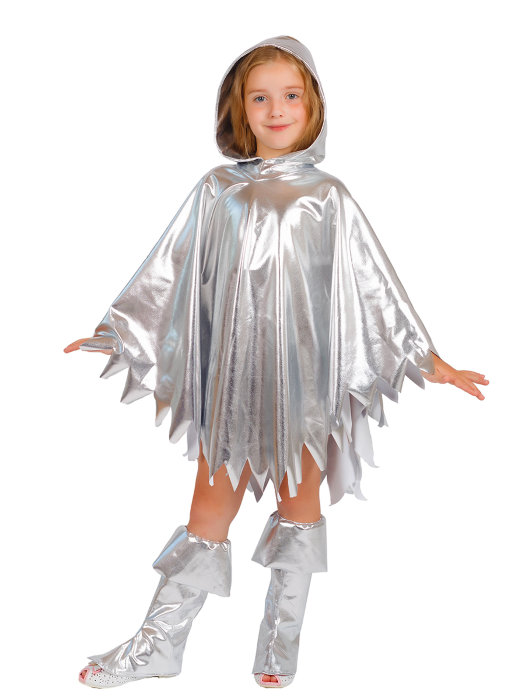 Костюм Призрак Детский карнавальный костюм Призрак. В комплекте: накидка с капюшоном, текстильная имитация обуви