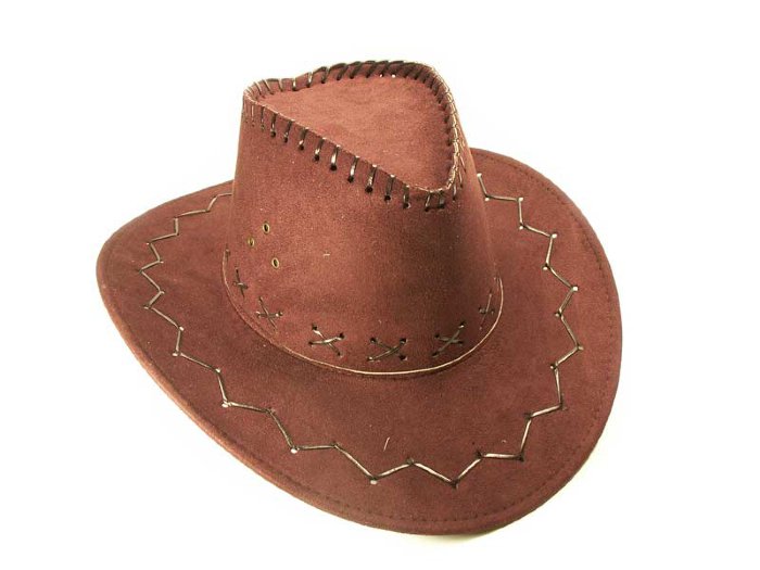 Шляпа ковбоя взрослая Мужская шляпа ковбойская коричневая 