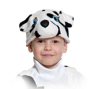 Шапочка Далматин 4091 Карнавальная шапочка Далматин для детей 4-6 лет. Размер 53-55см
