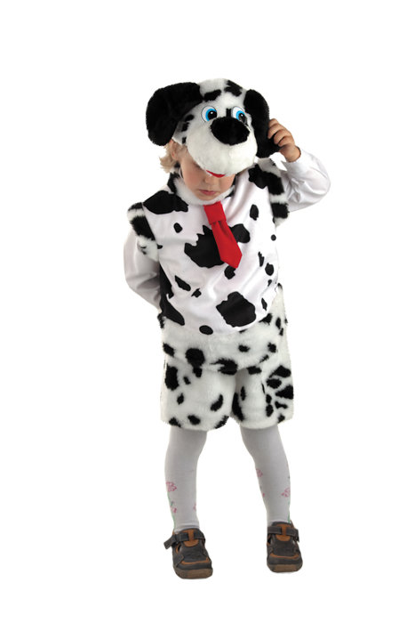 Костюм собака Далматин Бастин 250 Детский костюм собаки по имени Бастин на мальчика 3-5 kn/ В комплекте шапочка, безрукавка, шорты