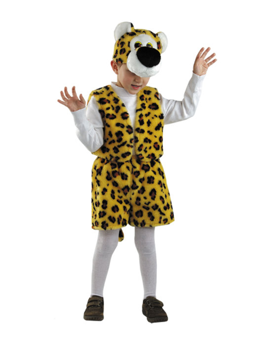 Костюм Леопард 114 Костюм Леопард для мальчика 3-5 лет. В комплекте: маска, жилет, шорты с хвостом