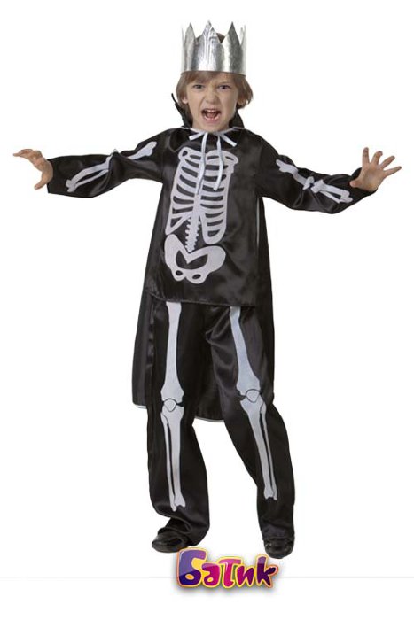Костюм Кащей Бессмертный 7023 Костюм сказочного Кащея для мальчика. В комплекте: куртка, брюки, плащ, корона