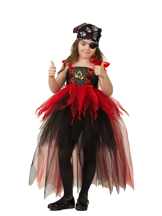 Костюм Пиратка 1851, набор Сделай сам Набор для создания костюма Пиратки своими руками для девочек от 3 до 10 лет.