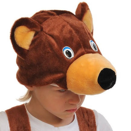 Шапочка Мишка 4006 Шапка для детского костюма мишка Медведь. Размер шапочки 52-54см