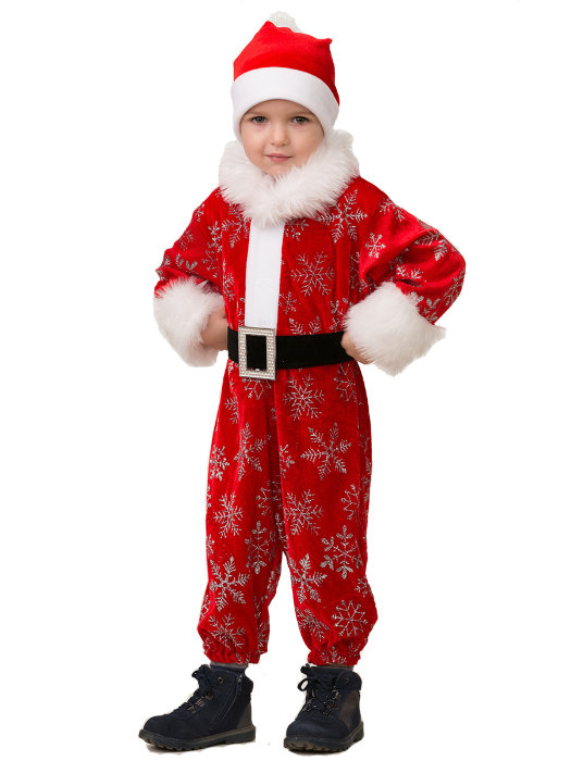 Костюм Новый годик 5800 Детский велюровый костюм Новый годик состоит из комбинезона с ремешком и шапочки