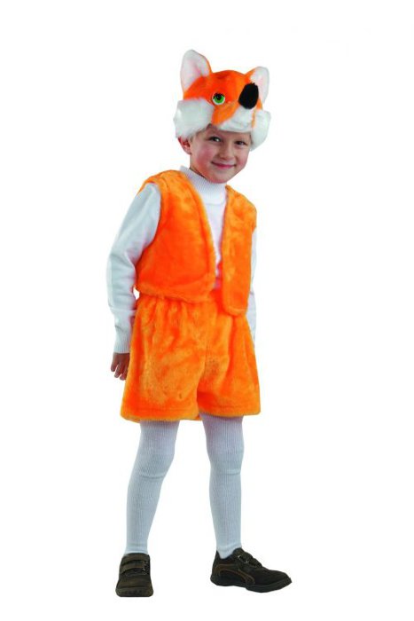 Костюм Лисенок 157 Детский костюм лисенка для мальчика 3-5 лет. В комплекте: маска, жилет, шорты