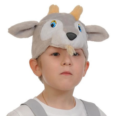 Шапочка Козлик 4031 Карнавальная шапочка для детского костюма Козлик, размер 53-55см
