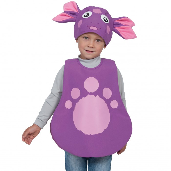Костюм Лунтик 87002 Детский костюм Лунтик для девочек и мальчиков 4-5 лет. В комплекте: шапочка и накидка.