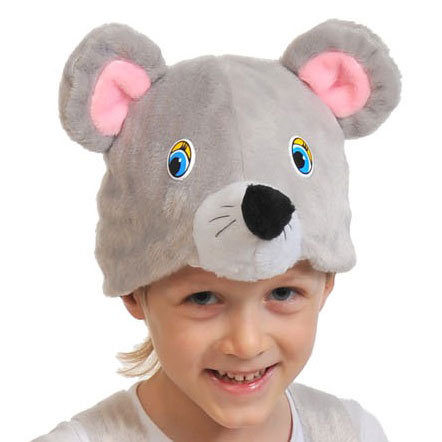 Шапочка Мышонок 4025 Карнавальная шапочка для детского костюма Мышонок, размер 53-55см