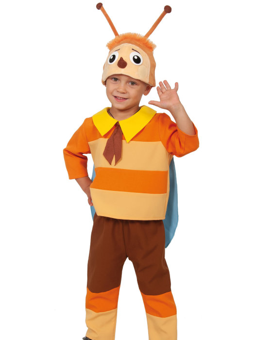Костюм Пчеленок 87006 Детский костюм Пчеленок для мальчиков 4-5 лет. В комплекте: кофта, штаны и шапочка
