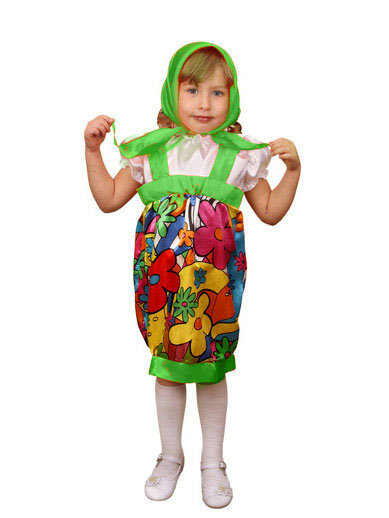 Костюм Матрешка Детский костюм матрешки для девочки 4-5 лет. В комплект входит платье и платочек. Цвет может отличаться от фото, если для вас важно именно тот цвет как на фото, укажите это в комментариях