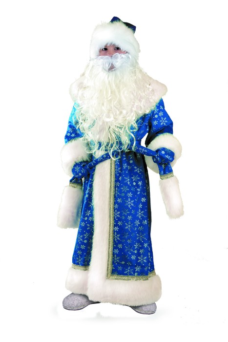 Костюм детский Дед Мороз плюш 178 Детский костюм на мальчика , размер 32-34, на рост 122-134см. В комплекте: шуба, шапка, пояс, варежки и борода