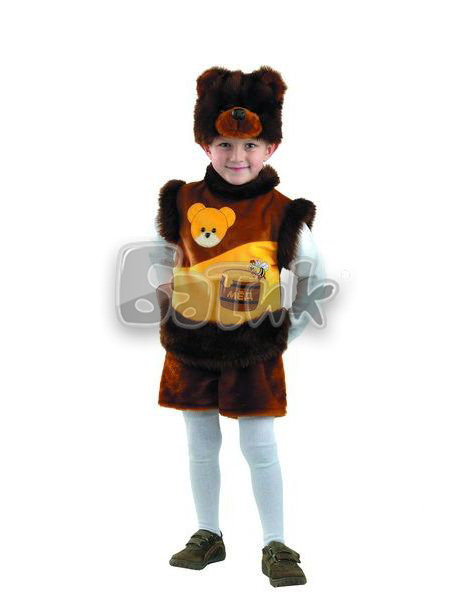 Костюм Мишка с медом 265 Детский костюм медвежонка Мишки для мальчика 3-5 лет. Костюм состоит из маски, безрукавки и шортиков.
