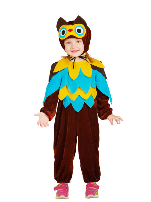 Костюм Совенок Детский костюм Совенок для малышей на рост 98-104см. В комплекте маска и комбинезон
