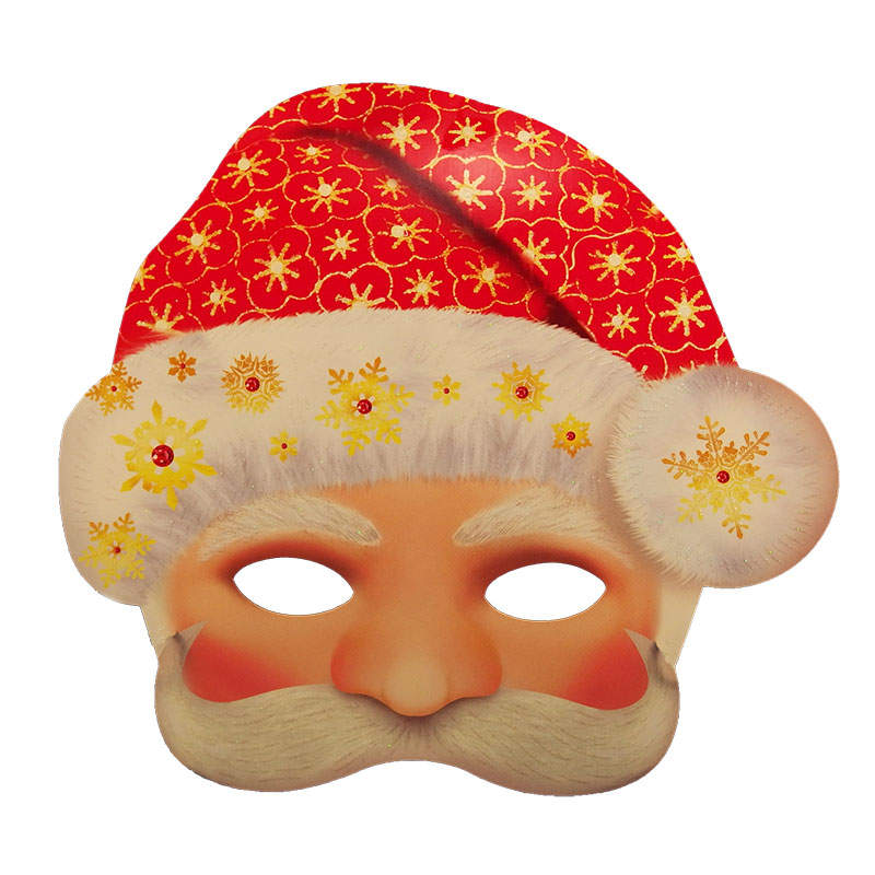 Новогодняя маскарадная маска своими руками — Поделки для детей