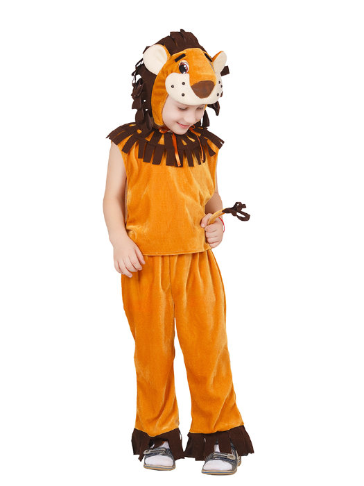 Детский костюм Львенок Детский костюм львенка для мальчиков 4-6 лет, в комплекте: маска топик и штаны.
