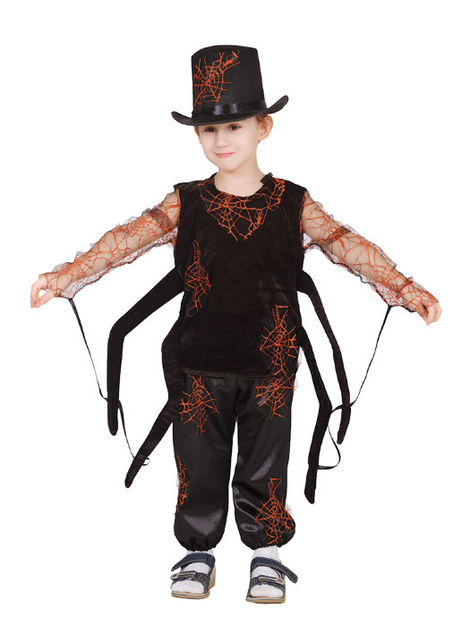 Костюм паук Паучок Костюм Паучок для детей 5-6 лет, состоит из шляпы, кофты и штанишек