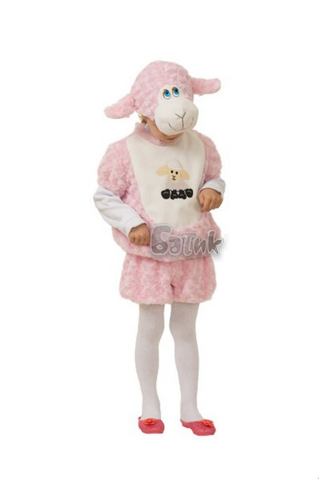 Костюм Овечка Зефирка 247 Костюм нежной розовой овечки Зефирки: в комплекте кофточка, шорты и шапка. 