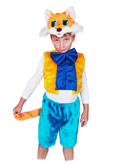 Костюм Кот Лео С1098 Детский карнавальный костюм Кот Лео для мальчика 4-8 лет. В комплекте: шорты с хвостом, жилет с бантом, шапка