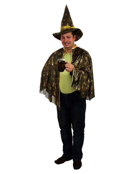Мужской костюм Хеллоуин Мужской карнавальный костюм Хеллоуин состоит из колпака и накидки