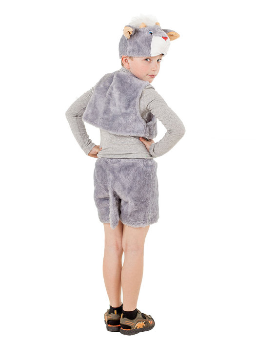 Костюм Козленок С1056 Детский карнавальный костюм белого Козленка на 5-8 лет. В комплекте: шапочка, шорты и жилет.