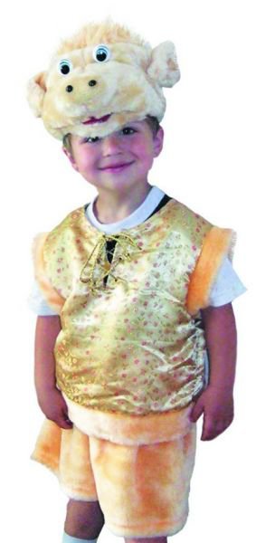 Костюм Поросенок Наф-Наф 209 Детский костюм Поросенка (свиньи) на возраст 3-5 лет. В комплекте шапочка, безрукавка, шорты