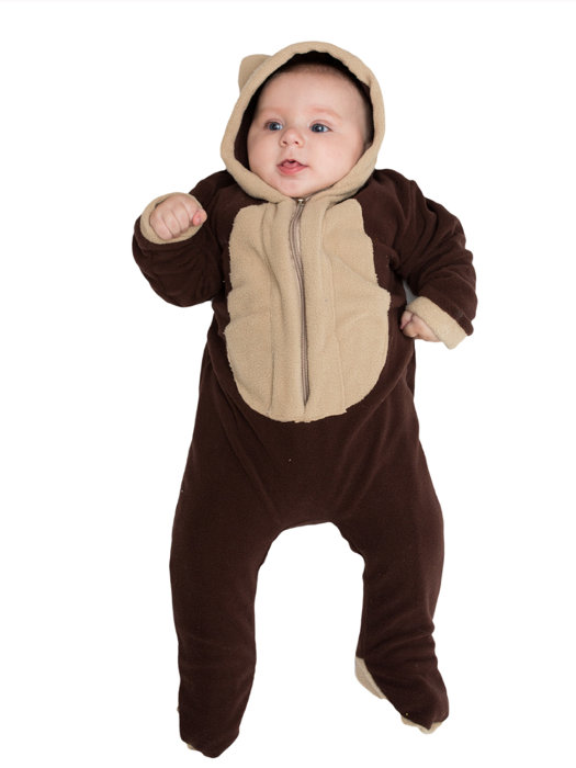 Комбинезон малыш Медвежонок 2166 Карнавальный костюм Малышка Мишка 6-9 месяцев. комбинезон из флиса