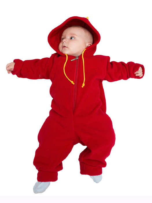 Костюм Малышка Дракончик 6-9 месяцев Детский карнавальный костюм Дракончик 6-9 месяцев из флиса