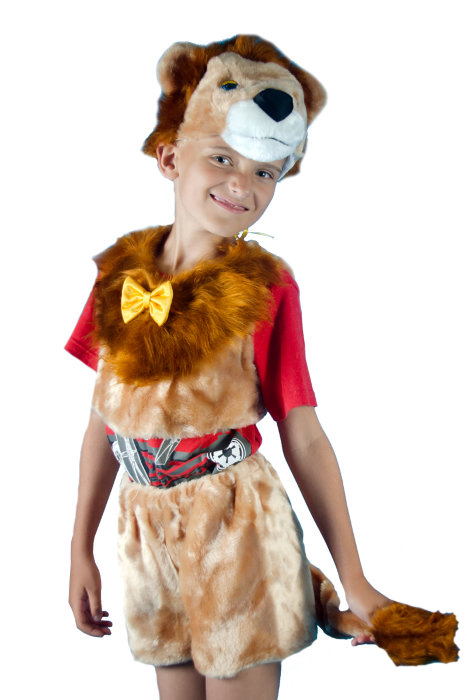 Костюм Лев С1042 Карнавальный костюм Львенка, Льва для мальчика 4-8 лет. В комплекте: шапочка, жилет и шорты