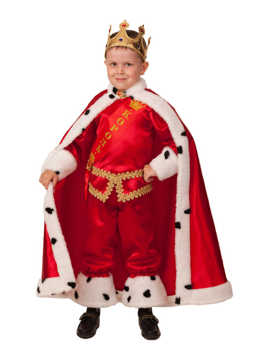 Костюм Король 8041 Детский костюм короля в красной мантии. В комплекте: бриджи, накидка, сорочка