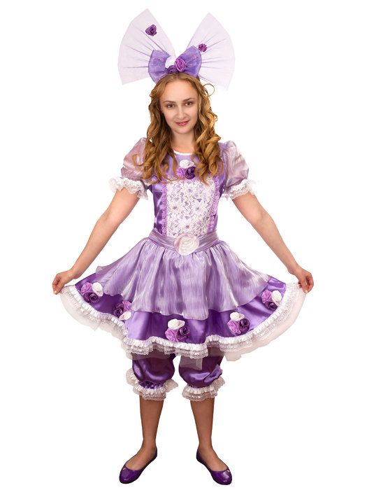 Костюм женский Кукла Женский карнавальный костюм Кукла для девушек, размер 46. В комплекте платье, панталоны, бант
