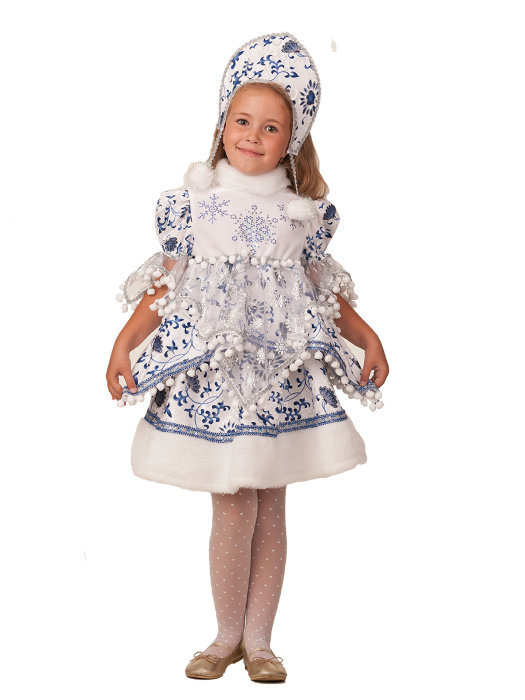 Костюм Снегурочка Внучка 1946 Новогодний костюм Снегурочка Внучка, в комплекте: блузка, юбка и  головной убор