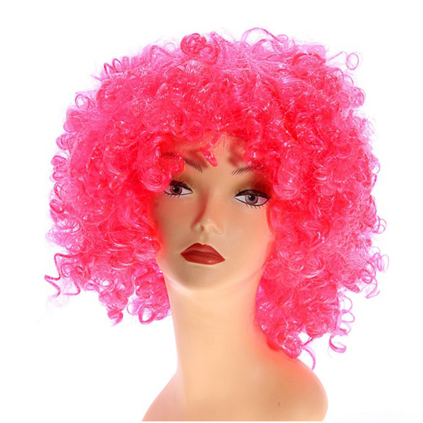 Парик розовые кудри Розовый карнавальный парик с кудряшками, размер на взрослую голову