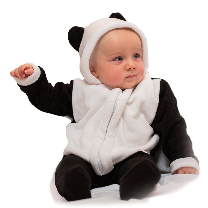 Комбинезон малыш Панда 2129 Костюм Малышка Панда для малышей. Для ребенка 6-9 месяцев на рост 65-75см. В комплекте - комбинезон из флиса на молнии.