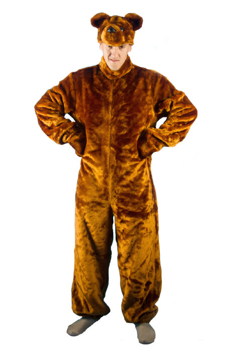 Костюм Медведь КВ-03 Карнавальный костюм Медведя на взрослого человека. В комплекте: шапка, рукавицы, комбинезон
